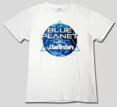 【中古】Tシャツ(男性アイドル) 三代目J Soul Brothers ファイナル ツアーTシャツ ホワイト Sサイズ 「三代目J Soul Brothers LIVE TOUR 2015“BLUE PLANET”」 追加公演グッズ