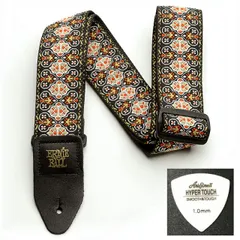 ERNIE BALL アーニーボール ギター ストラップ JACQUARD STRAP VINTAGE WEAVE EB 4094 ★ピック付き