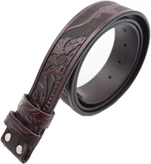 ＳＴＡＲＴＳＩＤＥ スタートサイド 交換 用 ベルト メンズ レディース バックル とっても 便利シリーズ ヴィンテージ風(柄濃茶ダークブラウン,  長さ115cm　幅3.8cm　厚さ0.4cm)