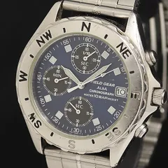 稼働 セイコー アルバ フィールドギア V657-9110 QZ ネイビー文字盤 クロノグラフ デイト メンズ腕時計 OWD 2000000 NSK