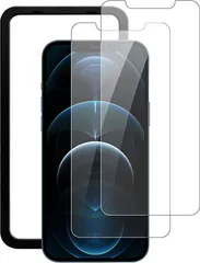 BLUE CRAFT BLUECRAFT ガラスフィルム 日本AGC素材採用強化ガラス 液晶保護フィルム 硬度9H 指紋防止 気泡防止 自動吸着 iPhone(クリア 2枚セット ガイド枠付(12シリーズ,  iPhone 12 Pro Max)