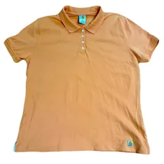 カーハート　ポロシャツ　XLサイズ　オレンジ　US古着　charhartt ワンポイント
