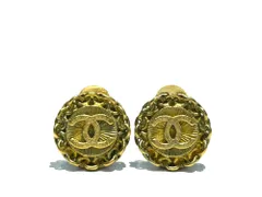 CHANEL (シャネル) 95年製 イヤリング ヴィンテージ ラウンド 丸形 ココマーク ゴールド ブランド/036