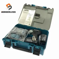 ☆未使用品☆ makita マキタ 18V 充電式ソフトインパクトドライバ TS141DRGXB 黒 バッテリー2個(18V 6.0Ah) 充電器 ケース付 104460のサムネイル