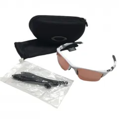 【超美品】オークリー スポーツサングラス 白×グレー OO9154-6362 HALF JACKET2.0 収納袋・ケース付ゴルフ Oakley