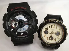 恋人たちのGショックペアウォッチ G-SHOCK BABY-G ペア腕時計 カシオ 2本セット  アナデジ GA-110-1AJF BGA-151EF-1BJF  プレゼント   ラッピング無料  メッセージカード手書きします