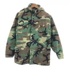 90年代 米軍実物 U.S.ARMY M-65 フィールドジャケット 4th ミリタリー ウッドランドカモ (メンズ S-L) P8035