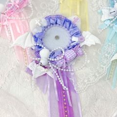 夢展望公式 [新品未使用] ねこみみフリルロゼット [パープル] 他カラー別ページ有  服飾小物・アクセサリ－・雑貨 その他雑貨・生活雑貨 535587-04