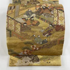 ［全通全景丸帯］　中古美品　24金プラチナ二重箔 O-753 全通全景丸帯］ 中古美品 24金プラチナ二重箔 O-753 - メルカリ