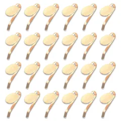 ポニーフック　パーツ　丸皿　14mm　台座付　50個　ゴールド　KC金　2634