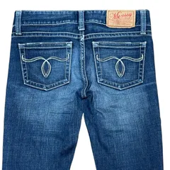 MOUSSY ストレートスリム ブルー レディースS サイズ25 マウジー