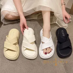 厚底サンダル レディースフラットサンダル xidian03