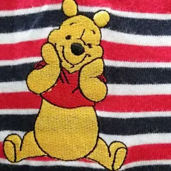 ディズニー　プーさん　刺繍Tシャツ　キッズS