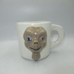80's Vintage E.T. Movie 3D Mug Ceramic Figure Doll Plush Toy Vintage Double Face