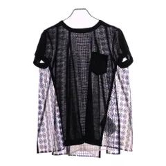 sacai - Sacai サカイ Roundneck Tee 異素材ドッキング ラウンド