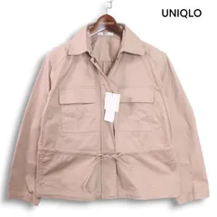 新品 24SS★ UNIQLO:C ユニクロ シー 通年 コットン ブレンド ドロー ストリング ビッグ ジャケット Sz.S レディース 未使用
