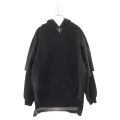 ALEXANDER WANG (アレキサンダーワン) Hybrid Football Jersey ハイブリッド フットボールジャージ- プルオーバーパーカー ブラックのサムネイル