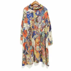 #axc ヨーガンレール JURGENLEHL ワンピース チュニック M マルチカラー 長袖 ハイネック 総柄 レディース [835028]