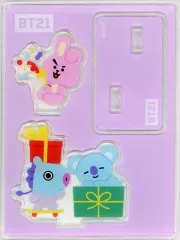 【中古】アクリルスタンド・アクリルパネル MANG(ジェイホープ)＆KOYA(アールエム)＆COOKY(ジョングク) アクリルスタンドコレクション 「BT21 POP UP SHOP ＠いちばんプラザ」