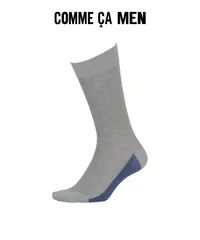 新品 未使用 COMME CA MEN コムサメン メッシュパネル切替 メンズ クルーソックス 518240【メール便】 グレー