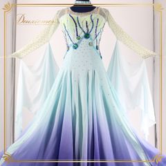 美品 日本製 社交ダンス衣装】グリーン Chacott チャコット ドレス  