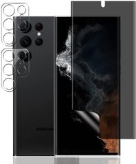 【人気商品】Ultra Ultra S22 S22 S22 対応 Galaxy Galaxy 【指紋認証が可能】液晶保護フィルム 保護カバー レンズ カメラ プライバシー保護 全面保護フィルム (2枚) カメラフィルム + (1枚) SC-52Cフィルム 覗き