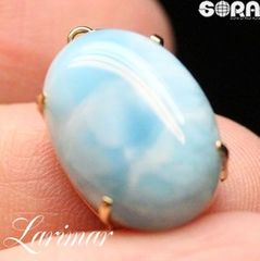 18K【限定1点モノ】SSAラリマー　K18　YG　イエローゴールド　ペンダント　ネックレス　パワーストーン　天然石
