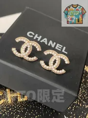 【今日特価】Chanel ヴィンテージ ダブル C ピアス 送料無料 限定価格