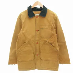 エルエルビーン L.L.BEAN 70s-80s ヴィンテージ ハンティングジャケット ブルゾン ダック地 カバーオール USA製 襟コーデュロイ M ベージュ 緑 グリーン /FF ■MET1