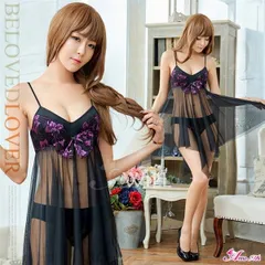 ベビードール Tバック セット ショーツ パンティー ベビードール ランジェリー 下着 レディース 大人 インナー ワンピース キャミソール ネグリジェ スリップ ルームウェア 部屋着 透け透け パジャマ エッチな下着 z2327