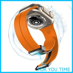 【人気商品】[cottzim] コンパチブル Apple Watch バンド 49mm 45mm 44mm 42mm 41mm 40mm 38mm コンパチブル アップルウォッチ 【シリカゲルストラップ磁気吸引バックル強力な磁】 長さ調節 通気 ソフトで汗