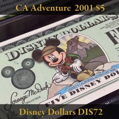【PMG65】ディズニーダラー 2001年 5ドル ミッキー／カリフォルニア・アドベンチャー