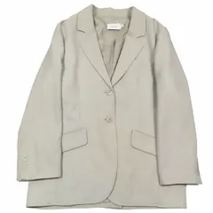 コーチ COACH テーラードジャケット ブレザー 総柄 裏地シグネチャー柄 2B センターベント M サンドベージュ/8 レディースのサムネイル