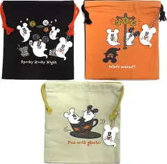 【中古】雑貨 ミッキーマウス(ゴースト) きんちゃくセット(3枚セット) 「ディズニー・ハロウィーン2022」 東京ディズニーリゾート限定