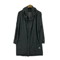 adidas アディダス フード付き ロングカーディガン sizeM/グレー