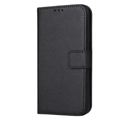 Xperia 10 IV ケース 手帳 SO-52C SOG07 エクスペリア10 マーク4  チェックレザー シンプル 手帳 ケース 【Color】 ブラック