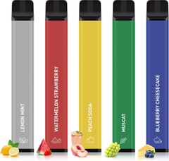 電子タバコ 使い捨て 7500回吸引可能 5風味セットA 爆煙 大容量 水蒸気タバコ VAPE ベイプ ニコチンなし タールなし 節煙 禁煙サポート