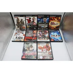 SONY PS2 ソフト 10個セット デビル メイ クライ、NBAライブ、ウイニングイレブン、戦国無双など 中古良品