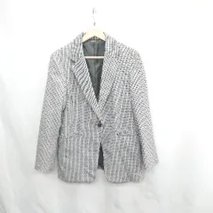 ◇ ⊇ UNIQLO ユニクロ 千鳥柄 長袖 ジャケット サイズM ブラック レディース E  【1502060022682】