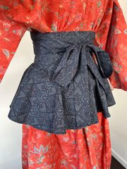 現品限り!!豪華絢爛【新品未使用】2way♪和柄×レース♡ 帯ベルト 芯