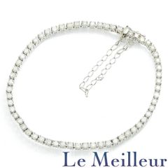 ダイヤモンド 3.00ct プラチナ Pt850 テニスブレスレット 中古 プレラブド 返品OK