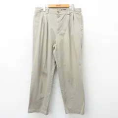 W34/古着 エディーバウアー チノ パンツ チノパン メンズ 00s コットン ベージュ カーキ 24jun20 中古 ボトムス ロング