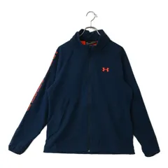 中古 メンズ アンダーアーマー UNDER ARMOUR ブルゾン XL 紺 ネイビー 長袖フルジップ メッシュ裏地付き