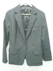 ◇ ⊇ WORK TRIP OUTFITS GREEN LABEL RELAXING 長袖 テーラード ジャケット サイズXXL ブラック レディース P  【1409090049880】