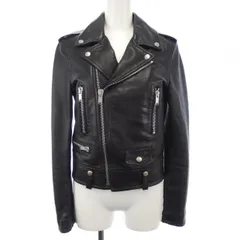 最終値下げ　サンローラン　黒レザーシングルライダースジャケット SAINT LAURENT PARIS サンローランパリ 16SS ウエスタンシングル