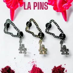 赤字プライス！ロサンゼルス・ドジャース　ニューエラ対応ピンズ　NEW ERAカスタムピンバッジ　大谷翔平　山本由伸　DODGERS