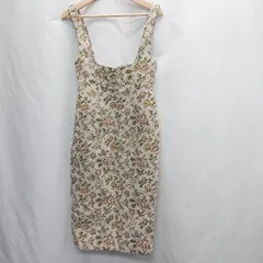 ◇ Θ &rabbit アンドラビット 花柄 ノースリーブ ロング丈 ワンピース サイズ表記なし グレー系 レディース E  【1505220008182】