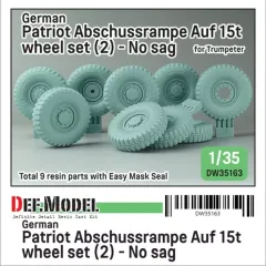 【中古】プラモデル 1/35 現用 ドイツ ペトリオットミサイル/MAN 多用途8輪トラック用タイヤセット#2(自重変形なし トランペッター用) ディティールアップパーツ [DW35163]