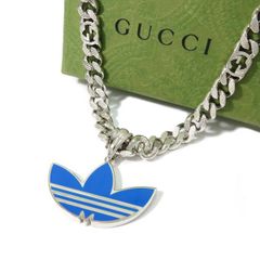 Adidas x Gucci・グッチ x アディダス　ネックレス　人気美品 GUCCI - 【値下げ】 極美品 GUCCI×adidas グッチ × アディダス