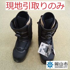 【現地引取りのみ、リユース品】  スノーボードブーツ　ブラック　26cm　未使用　傷あり　購入年不明
